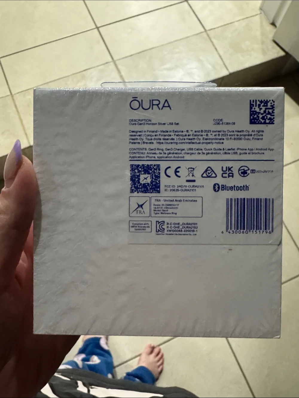 NEW Oura Horizon Ring Silver (Size 8)